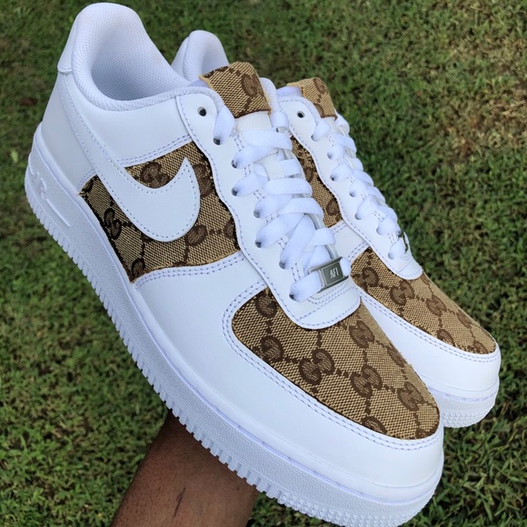 Wmns Classic Gucci Nike Air Force Ones - Picture 3 of 3